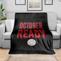 October Ready Throw Blanket Philadelphia Playoff Baseball Gift Halloween Costume - Wonder Print Shop