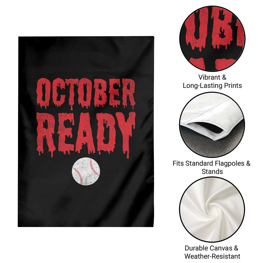 October Ready Garden Flag Philadelphia Playoff Baseball Gift Halloween Costume - Wonder Print Shop