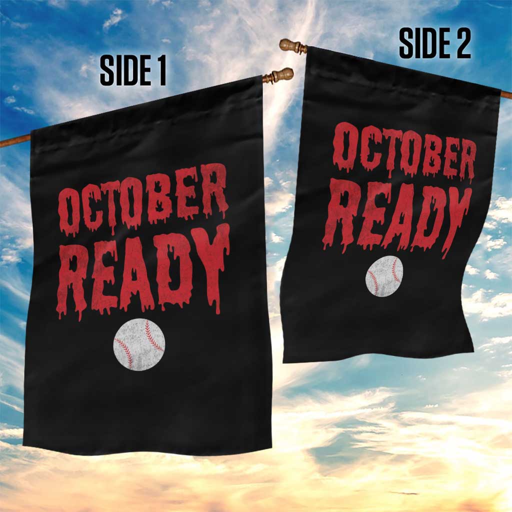 October Ready Garden Flag Philadelphia Playoff Baseball Gift Halloween Costume - Wonder Print Shop