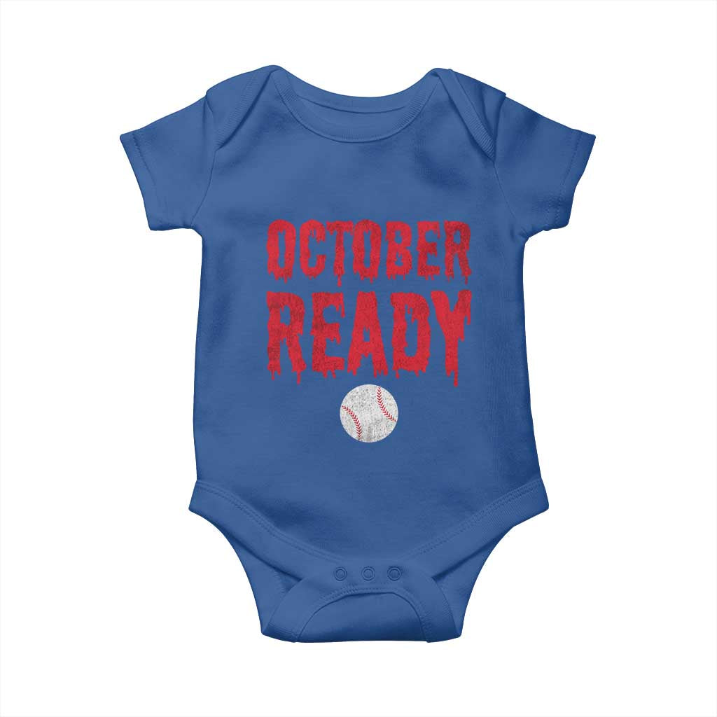 October Ready Baby Onesie Philadelphia Playoff Baseball Gift Halloween Costume - Wonder Print Shop