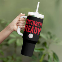 October Ready Tumbler With Handle Philadelphia Playoff Baseball Gift Halloween Costume - Wonder Print Shop