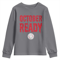 October Ready Youth Sweatshirt Philadelphia Playoff Baseball Gift Halloween Costume - Wonder Print Shop