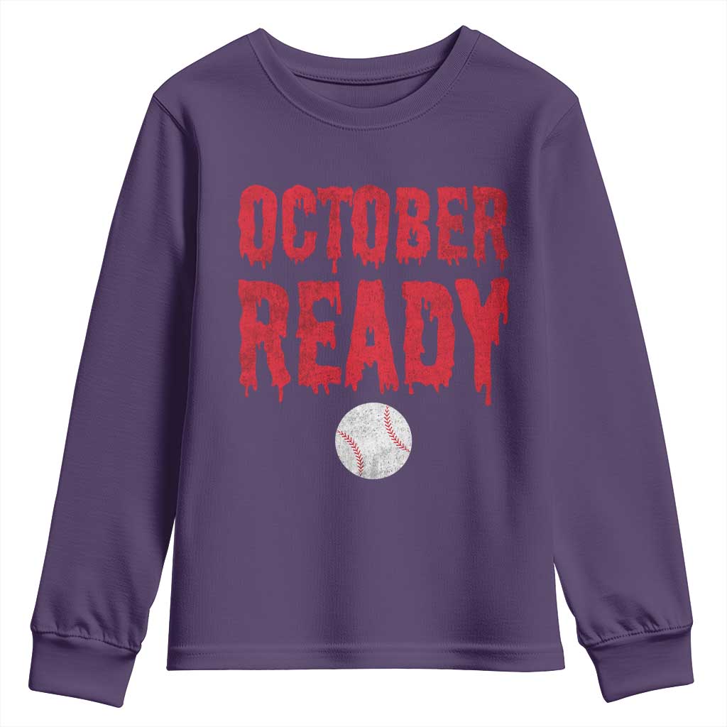 October Ready Youth Sweatshirt Philadelphia Playoff Baseball Gift Halloween Costume - Wonder Print Shop