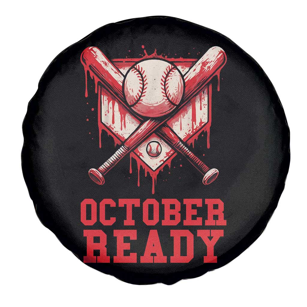 October Ready Spare Tire Cover Philadelphia Playoff Baseball Drip Graffiti - Wonder Print Shop