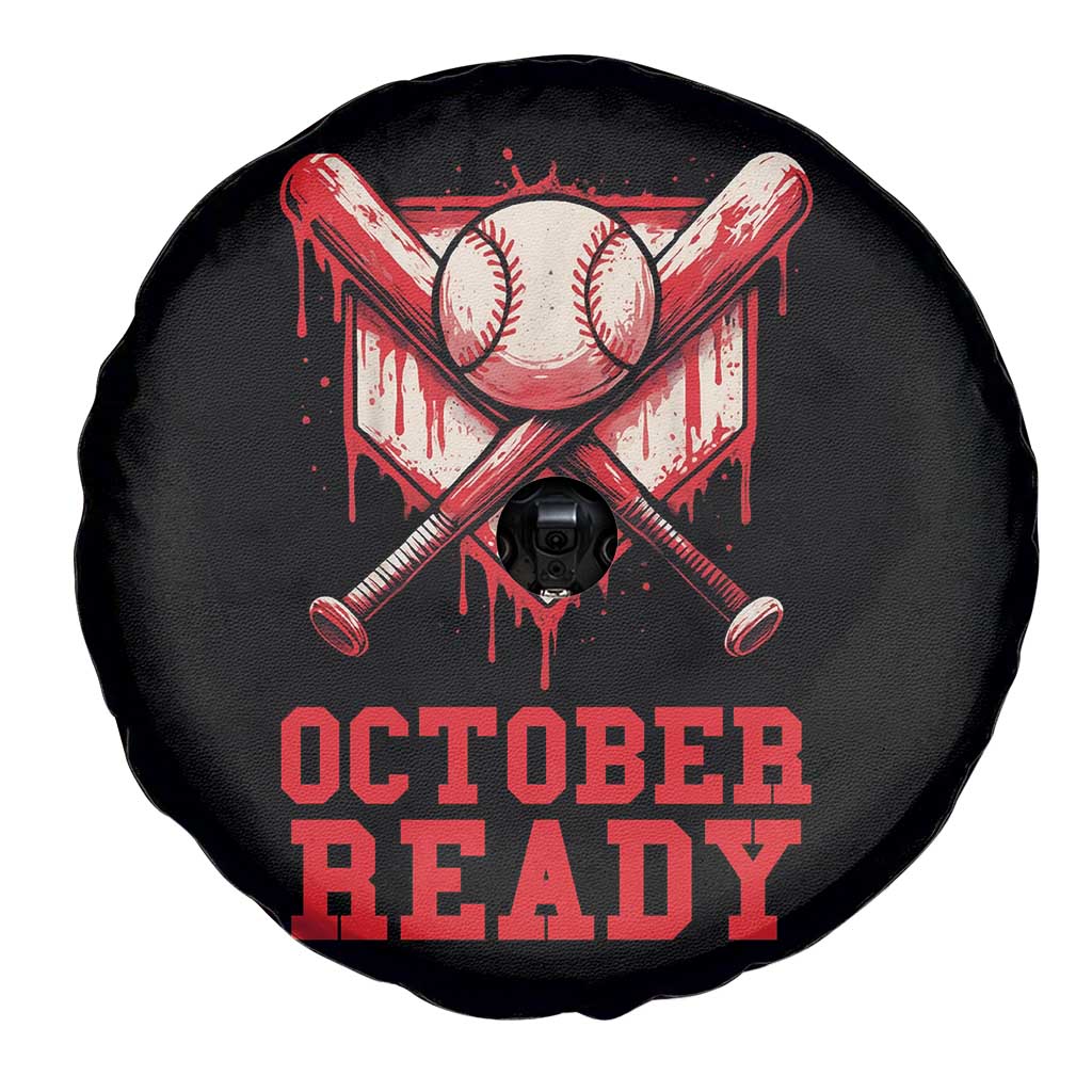 October Ready Spare Tire Cover Philadelphia Playoff Baseball Drip Graffiti - Wonder Print Shop