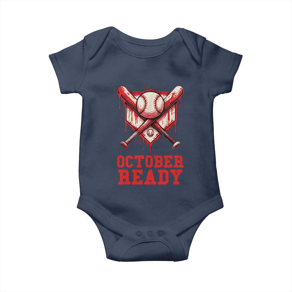 October Ready Baby Onesie Philadelphia Playoff Baseball Drip Graffiti - Wonder Print Shop