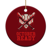 October Ready Ceramic Ornament Philadelphia Playoff Baseball Drip Graffiti - Wonder Print Shop