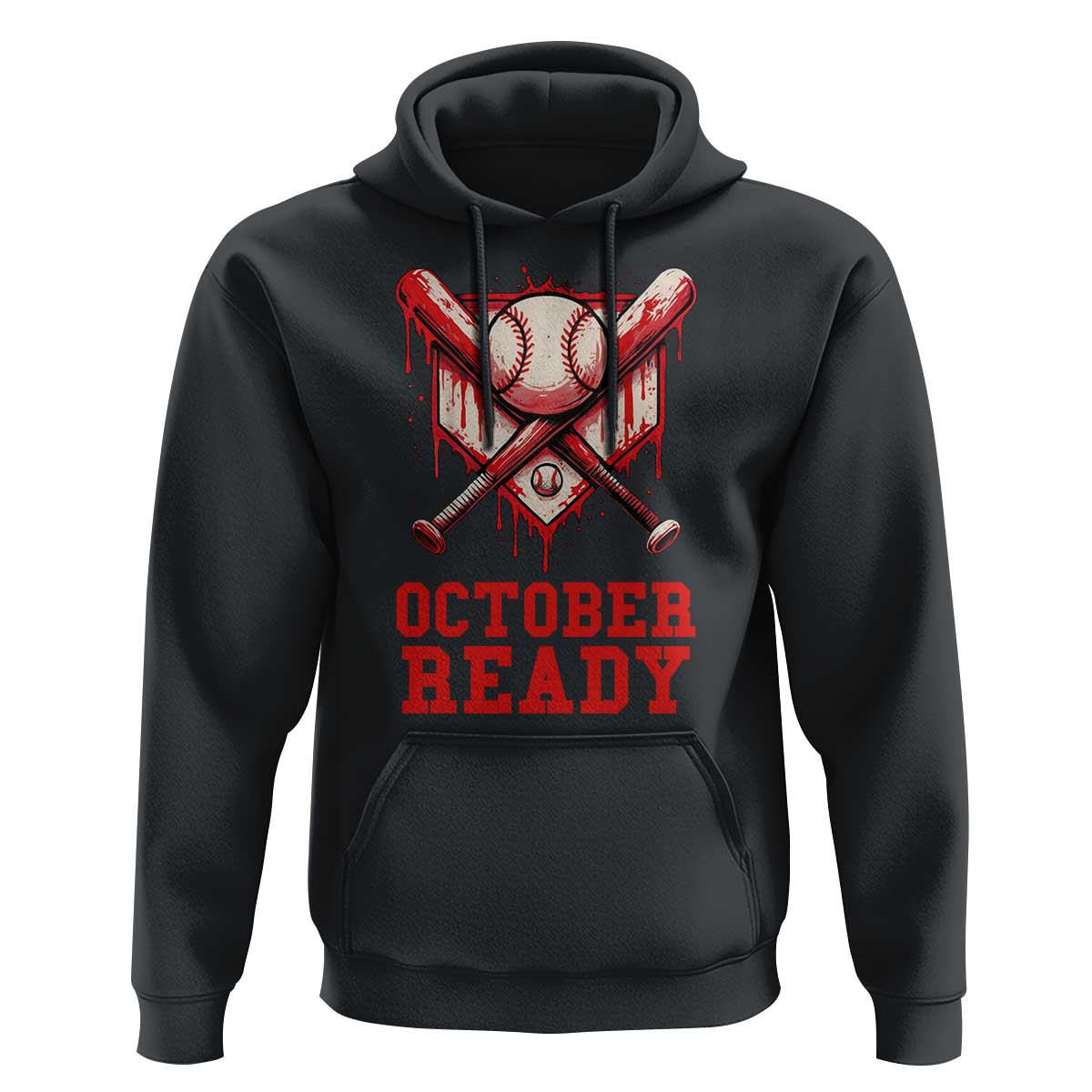 October Ready Hoodie Philadelphia Playoff Baseball Drip Graffiti - Wonder Print Shop