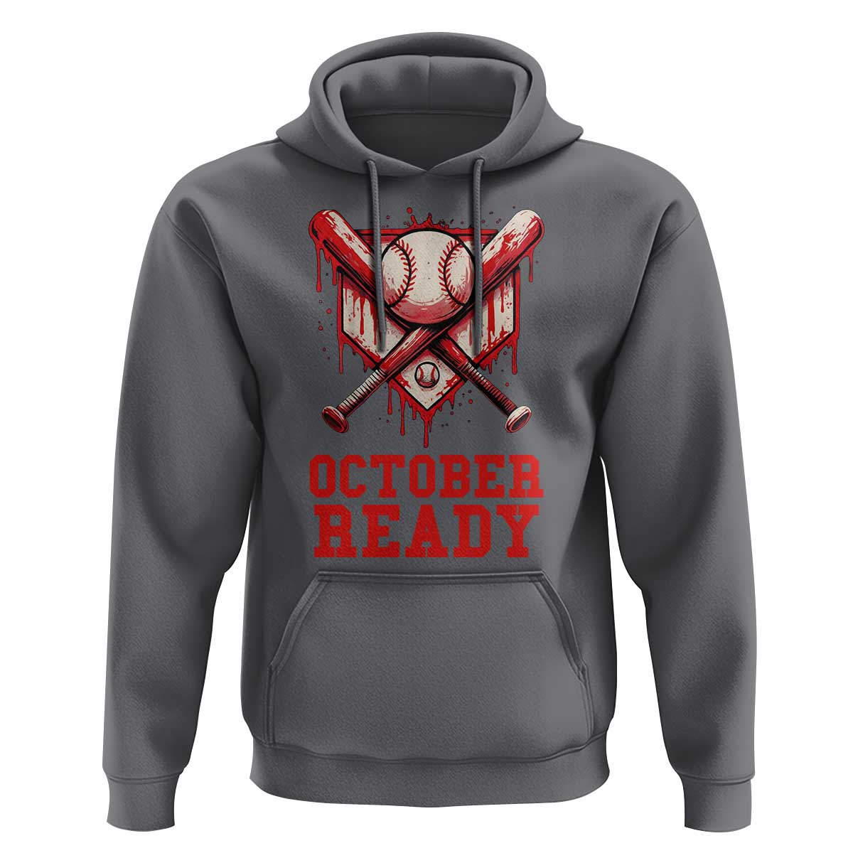 October Ready Hoodie Philadelphia Playoff Baseball Drip Graffiti - Wonder Print Shop