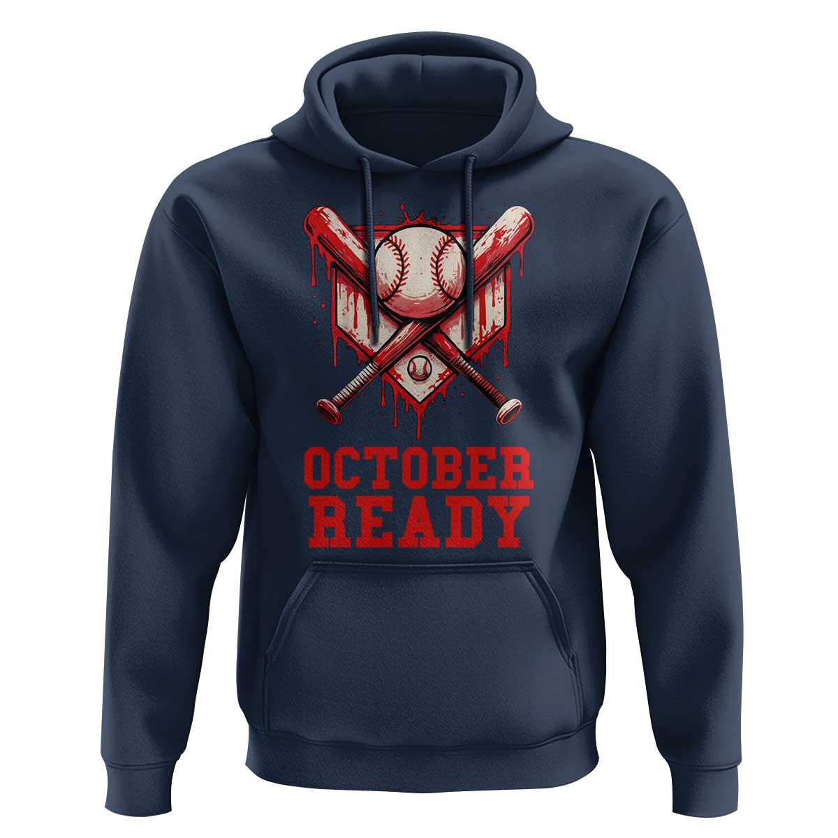 October Ready Hoodie Philadelphia Playoff Baseball Drip Graffiti - Wonder Print Shop