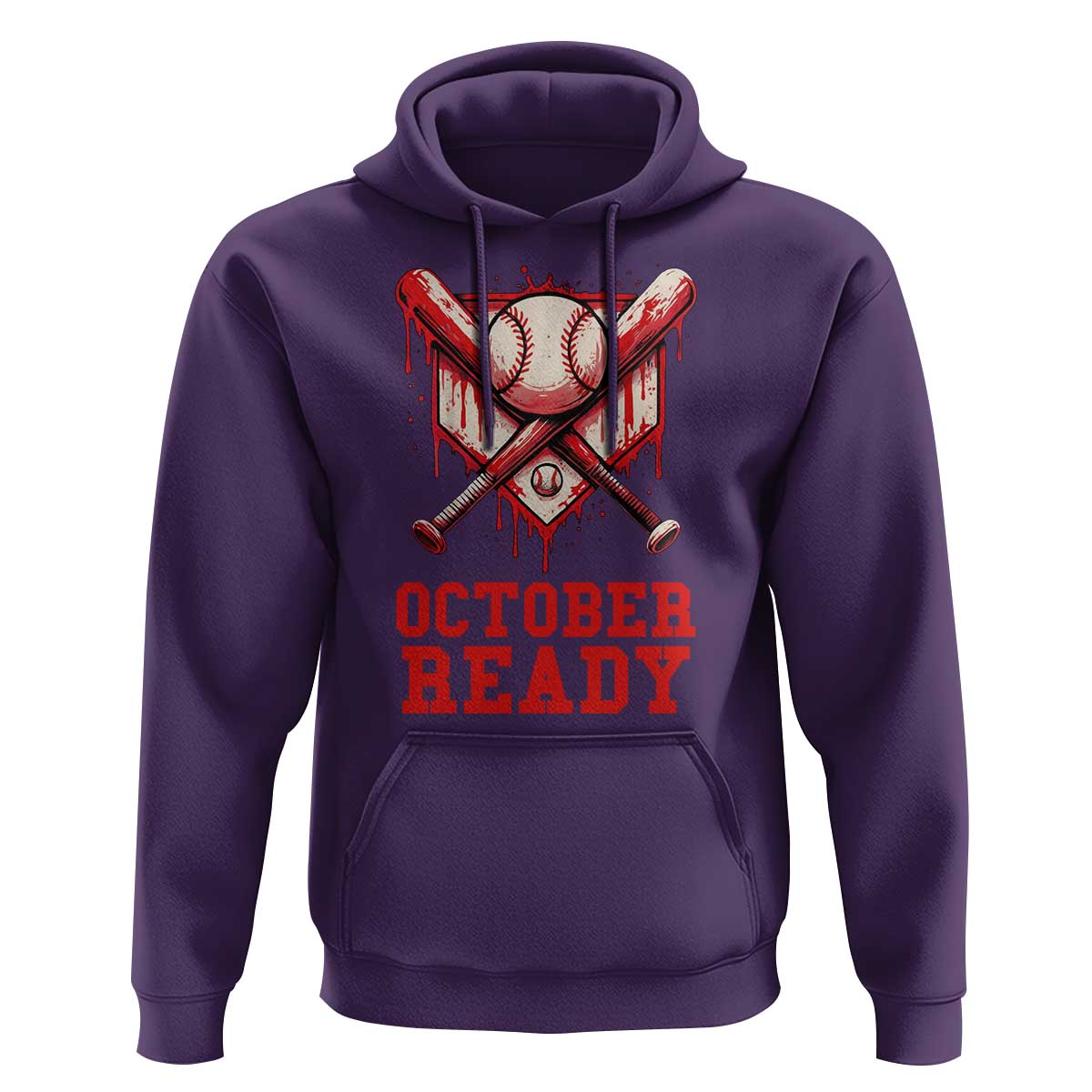 October Ready Hoodie Philadelphia Playoff Baseball Drip Graffiti - Wonder Print Shop