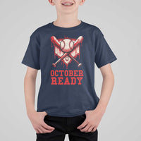October Ready T Shirt For Kid Philadelphia Playoff Baseball Drip Graffiti - Wonder Print Shop