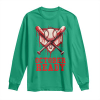 October Ready Long Sleeve Shirt Philadelphia Playoff Baseball Drip Graffiti - Wonder Print Shop