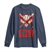 October Ready Long Sleeve Shirt Philadelphia Playoff Baseball Drip Graffiti - Wonder Print Shop