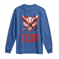 October Ready Long Sleeve Shirt Philadelphia Playoff Baseball Drip Graffiti - Wonder Print Shop