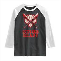 October Ready Raglan Shirt Philadelphia Playoff Baseball Drip Graffiti - Wonder Print Shop
