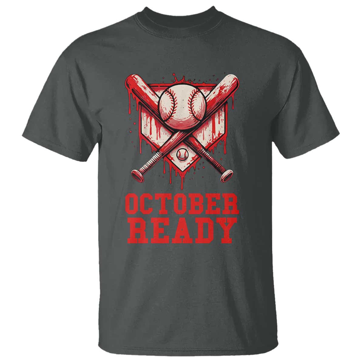 October Ready T Shirt Philadelphia Playoff Baseball Drip Graffiti - Wonder Print Shop