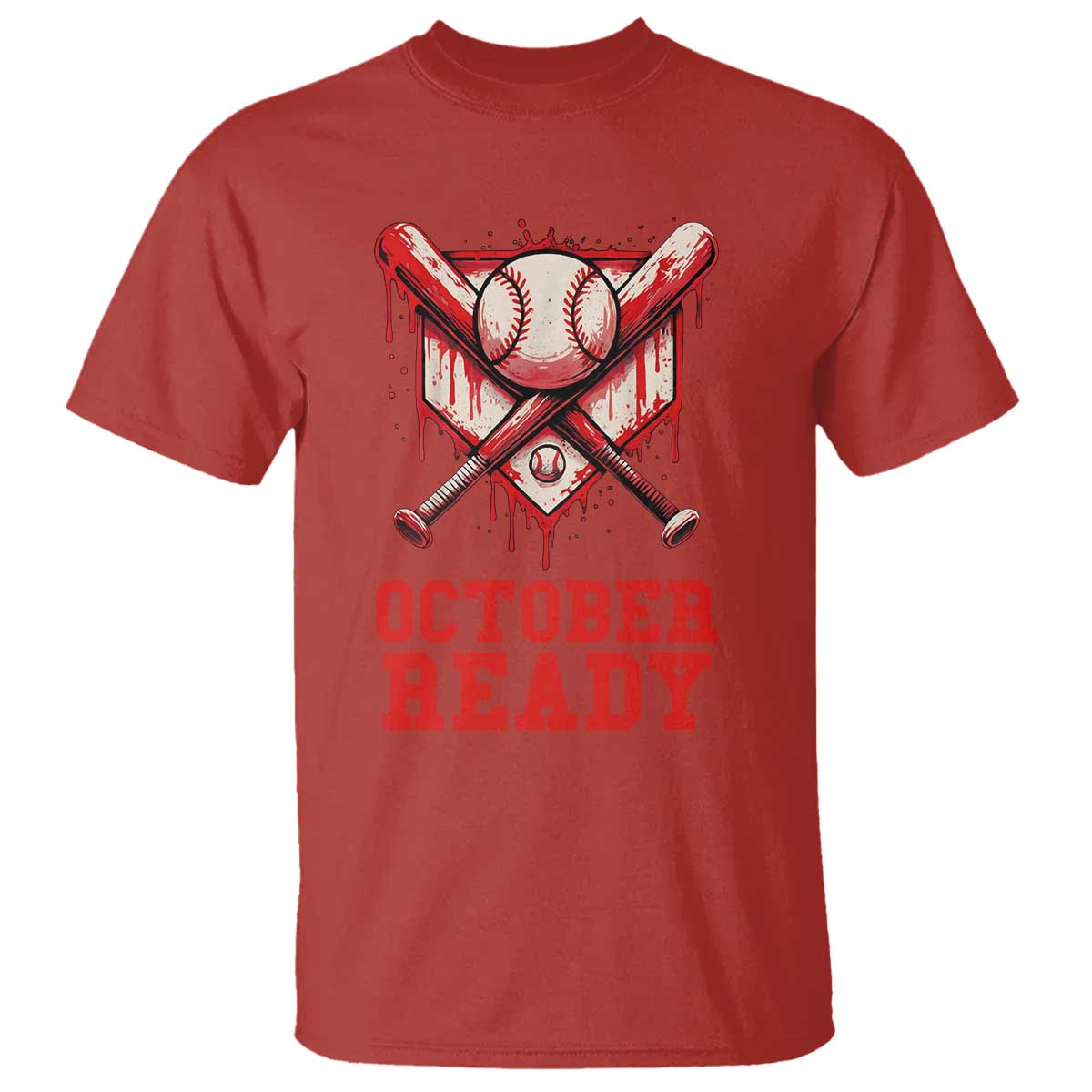 October Ready T Shirt Philadelphia Playoff Baseball Drip Graffiti - Wonder Print Shop