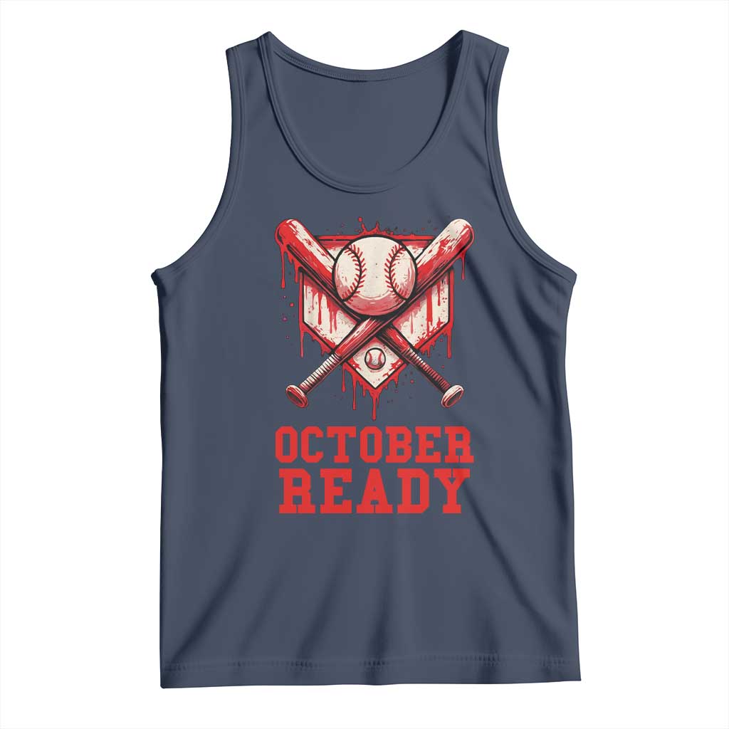 October Ready Tank Top Philadelphia Playoff Baseball Drip Graffiti - Wonder Print Shop
