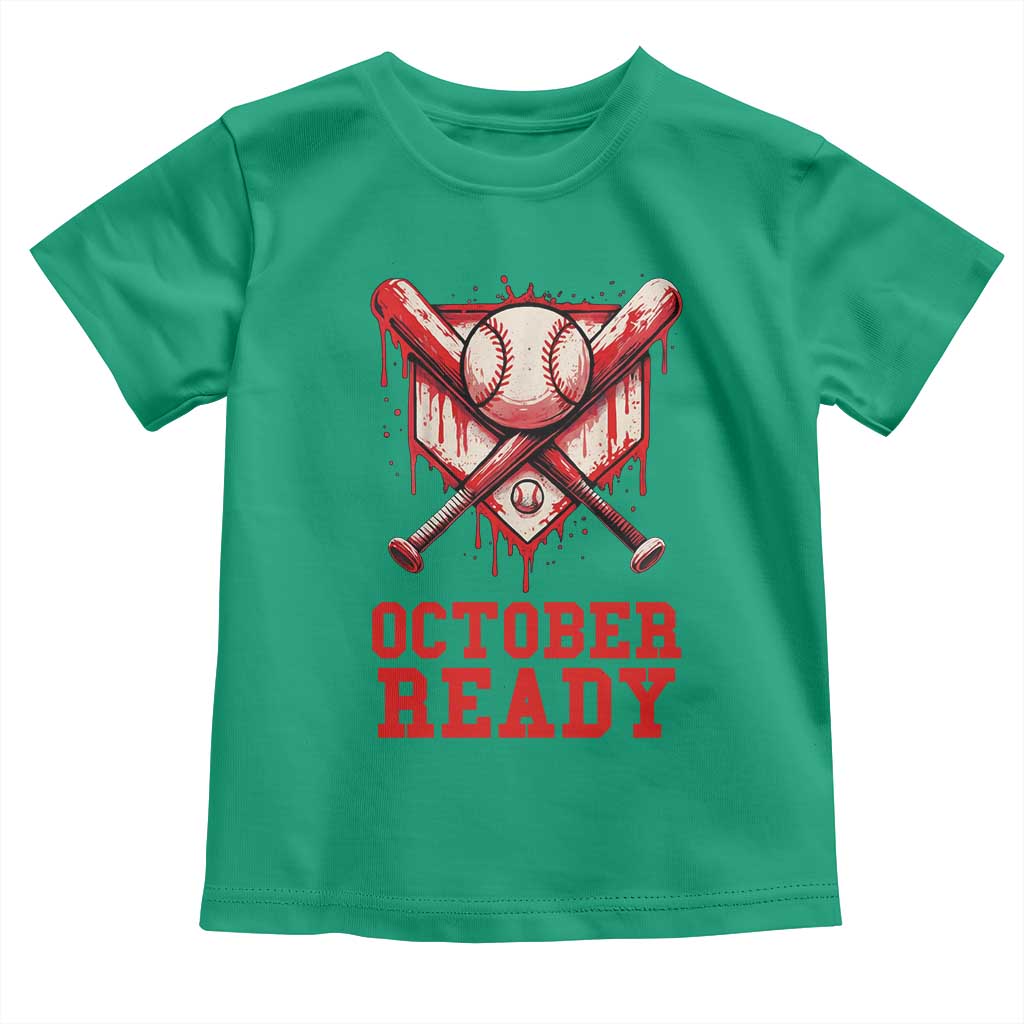 October Ready Toddler T Shirt Philadelphia Playoff Baseball Drip Graffiti - Wonder Print Shop