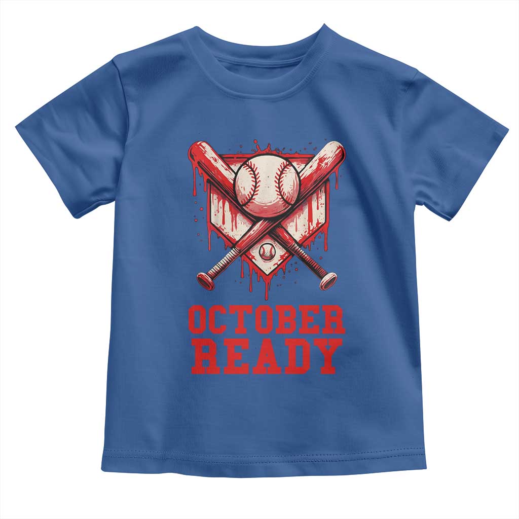 October Ready Toddler T Shirt Philadelphia Playoff Baseball Drip Graffiti - Wonder Print Shop