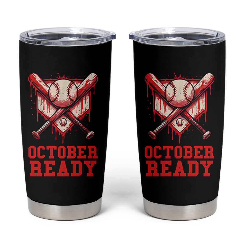 October Ready Tumbler Cup Philadelphia Playoff Baseball Drip Graffiti - Wonder Print Shop