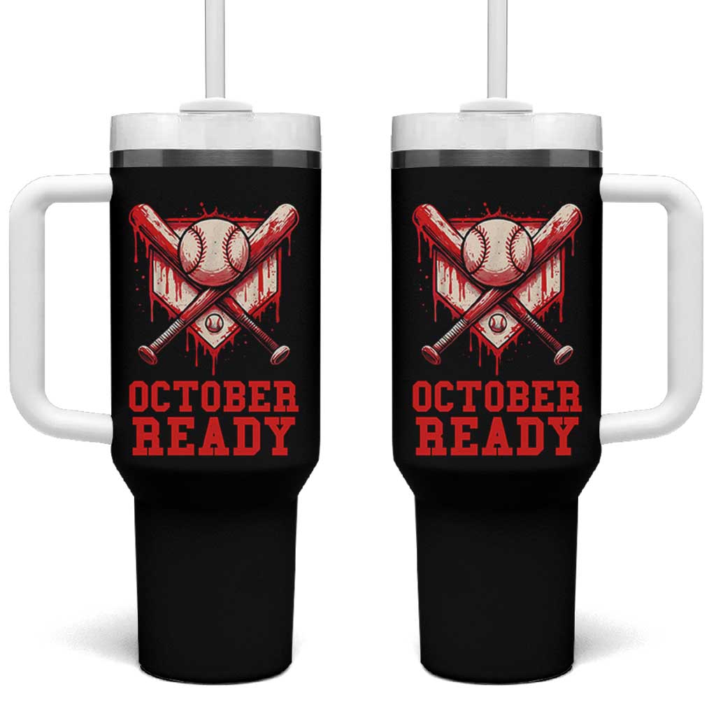 October Ready Tumbler With Handle Philadelphia Playoff Baseball Drip Graffiti - Wonder Print Shop