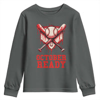 October Ready Youth Sweatshirt Philadelphia Playoff Baseball Drip Graffiti - Wonder Print Shop