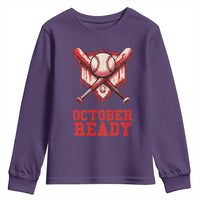 October Ready Youth Sweatshirt Philadelphia Playoff Baseball Drip Graffiti - Wonder Print Shop