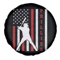 Phillies Baseball Spare Tire Cover Cool Distressed Philadelphia Red October US Flag - Wonder Print Shop