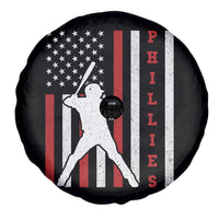 Phillies Baseball Spare Tire Cover Cool Distressed Philadelphia Red October US Flag - Wonder Print Shop