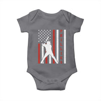 Phillies Baseball Baby Onesie Cool Distressed Philadelphia Red October US Flag - Wonder Print Shop