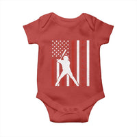 Phillies Baseball Baby Onesie Cool Distressed Philadelphia Red October US Flag - Wonder Print Shop