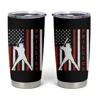 Phillies Baseball Tumbler Cup Cool Distressed Philadelphia Red October US Flag - Wonder Print Shop