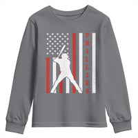 Phillies Baseball Youth Sweatshirt Cool Distressed Philadelphia Red October US Flag - Wonder Print Shop