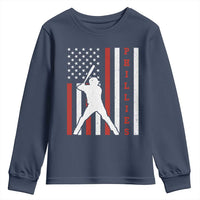 Phillies Baseball Youth Sweatshirt Cool Distressed Philadelphia Red October US Flag - Wonder Print Shop