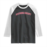 October Ready Raglan Shirt Vintage Sports Philadelphia Playoff Baseball Fan - Wonder Print Shop