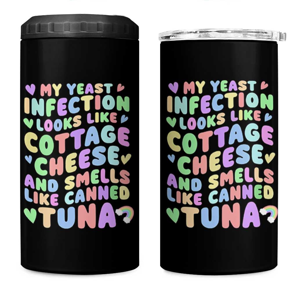 Inappropriate Adult 4 in 1 Can Cooler Tumbler Funny My Yeast Infection Roulette Game - Wonder Print Shop