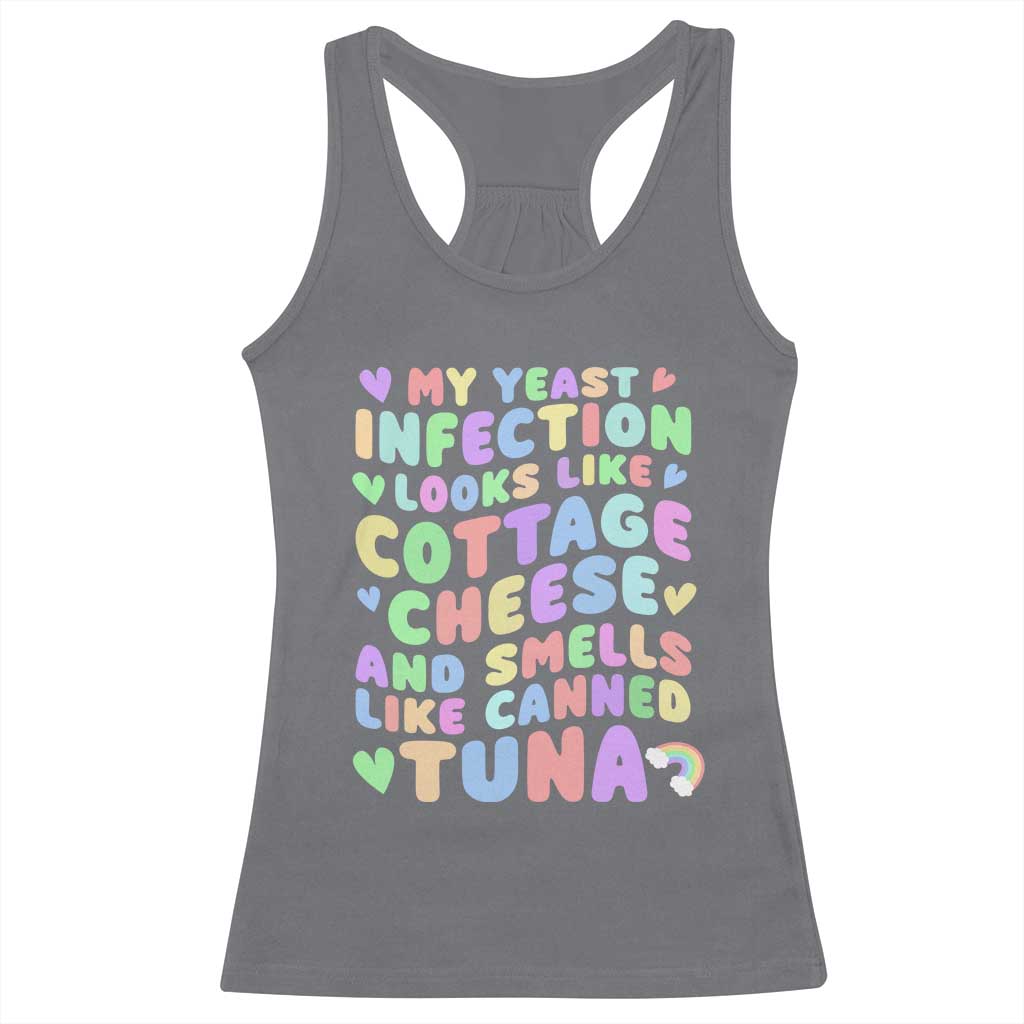 Inappropriate Adult Racerback Tank Top Funny My Yeast Infection Roulette Game - Wonder Print Shop