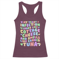 Inappropriate Adult Racerback Tank Top Funny My Yeast Infection Roulette Game - Wonder Print Shop