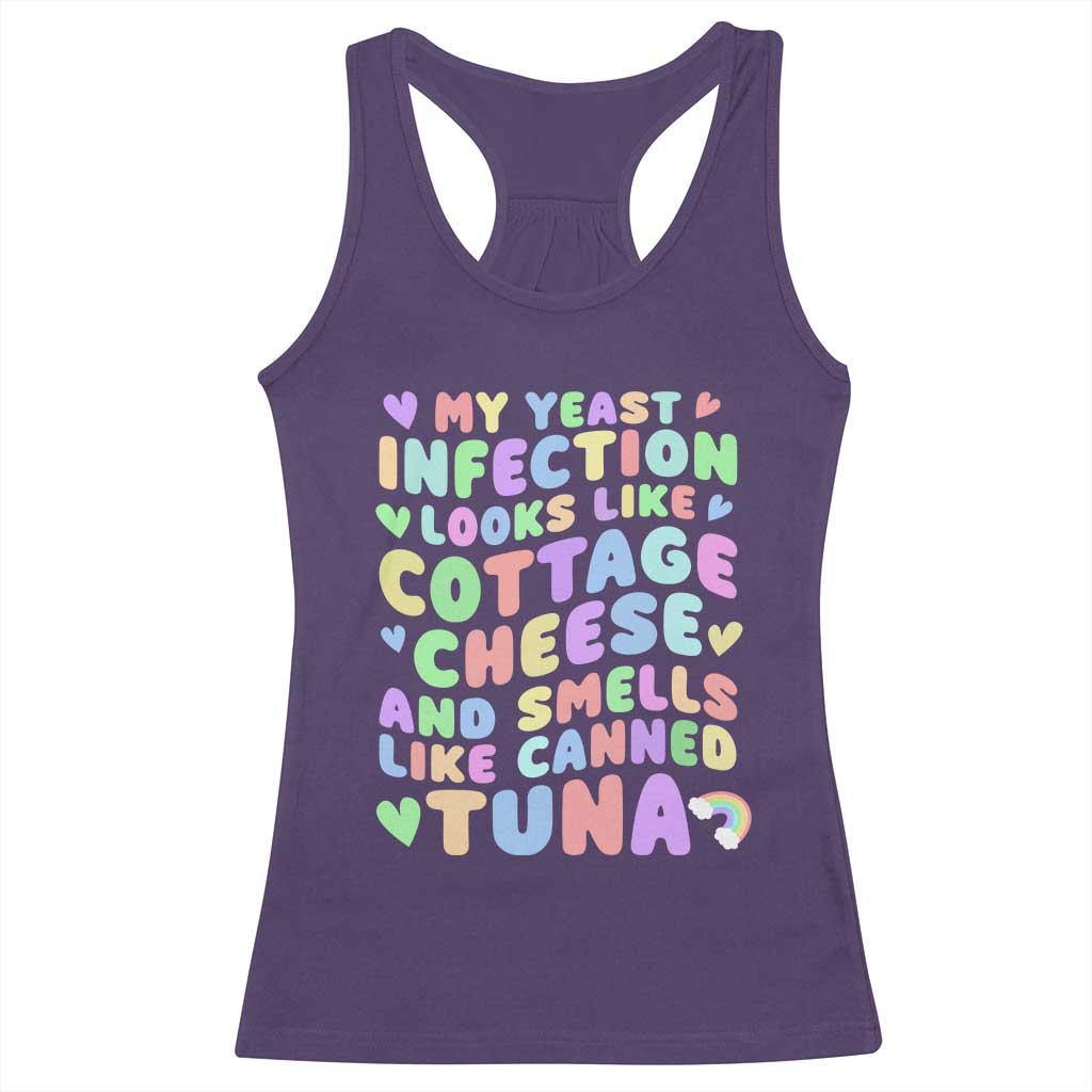 Inappropriate Adult Racerback Tank Top Funny My Yeast Infection Roulette Game - Wonder Print Shop