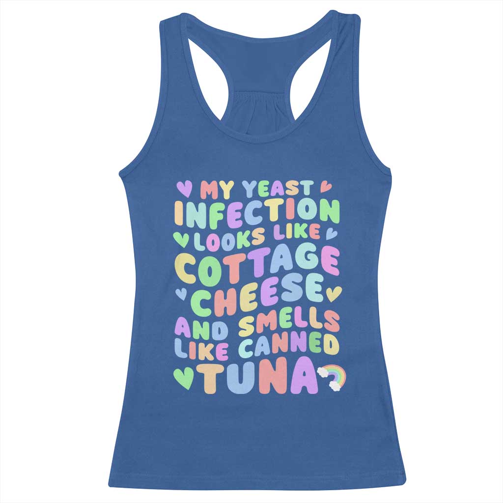 Inappropriate Adult Racerback Tank Top Funny My Yeast Infection Roulette Game - Wonder Print Shop