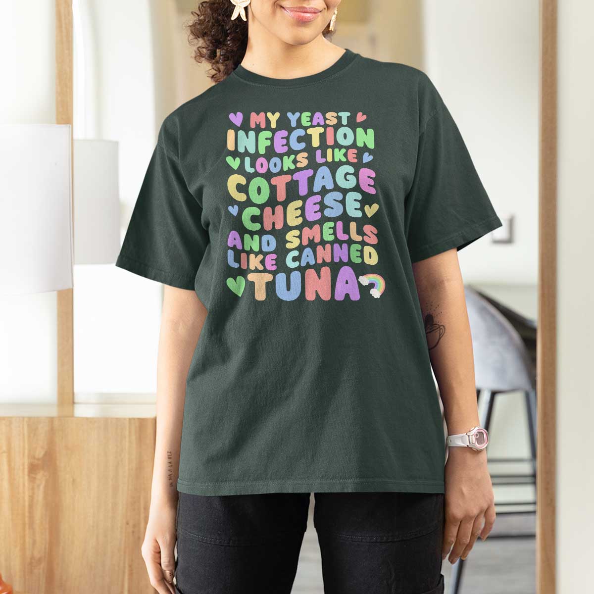 Inappropriate Adult T Shirt For Women Funny My Yeast Infection Roulette Game - Wonder Print Shop