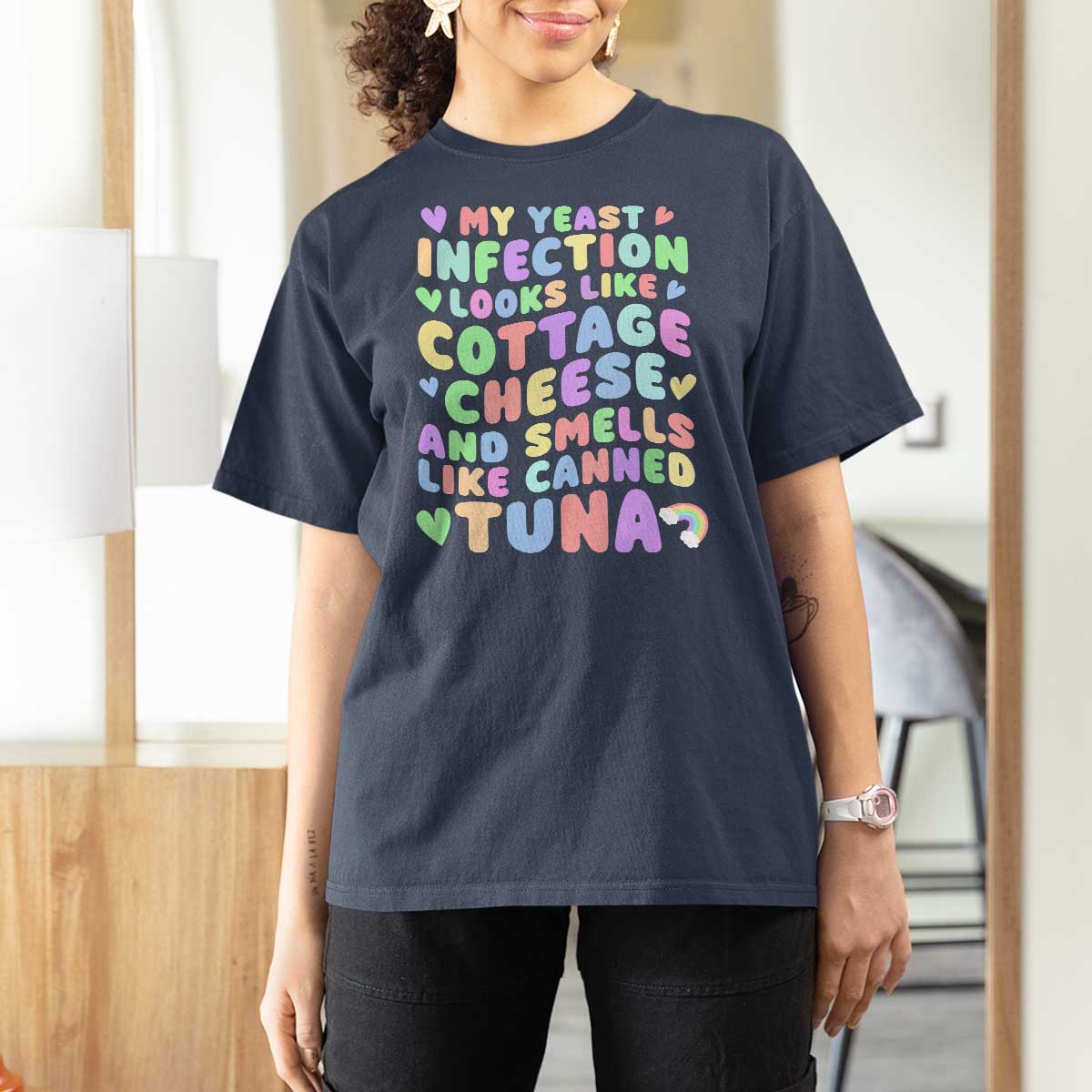 Inappropriate Adult T Shirt For Women Funny My Yeast Infection Roulette Game - Wonder Print Shop