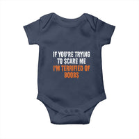 Funny Adult Humor Halloween Baby Onesie If You Are Trying To Scare Me I Am Terrified Of Boobs - Wonder Print Shop