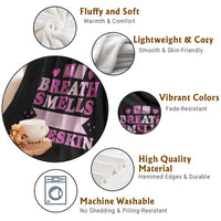 Dirty Humor Throw Blanket My Breath Smells Like Foreskin - Wonder Print Shop
