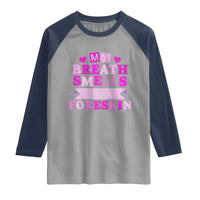 Dirty Humor Raglan Shirt My Breath Smells Like Foreskin - Wonder Print Shop