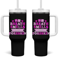 Dirty Humor Tumbler With Handle My Breath Smells Like Foreskin - Wonder Print Shop