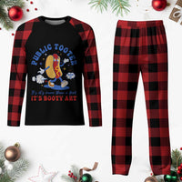 Funny Embarrassing Plaid Pajama Set Public Tooter It's More Than A Fart Inappropriate - Wonder Print Shop