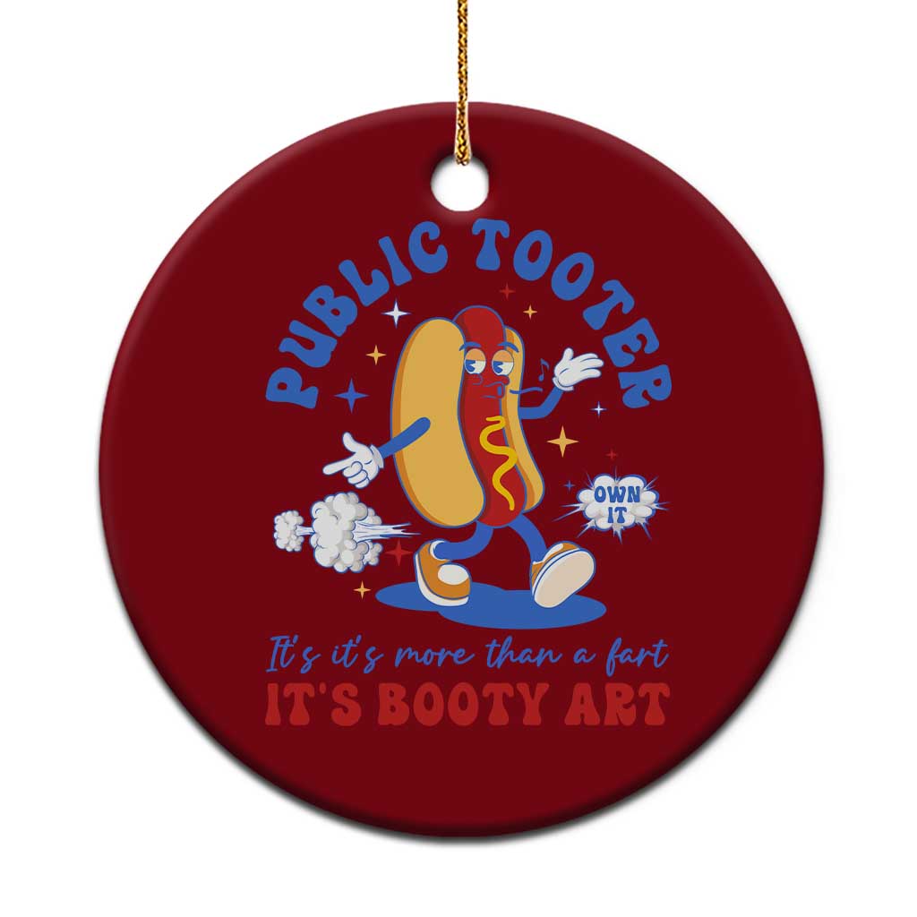 Funny Embarrassing Ceramic Ornament Public Tooter It's More Than A Fart Inappropriate - Wonder Print Shop